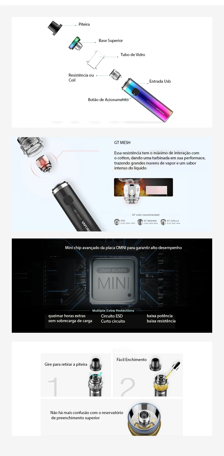 KIT SKY SOLO PLUS 3000MAH - VAPORESSO